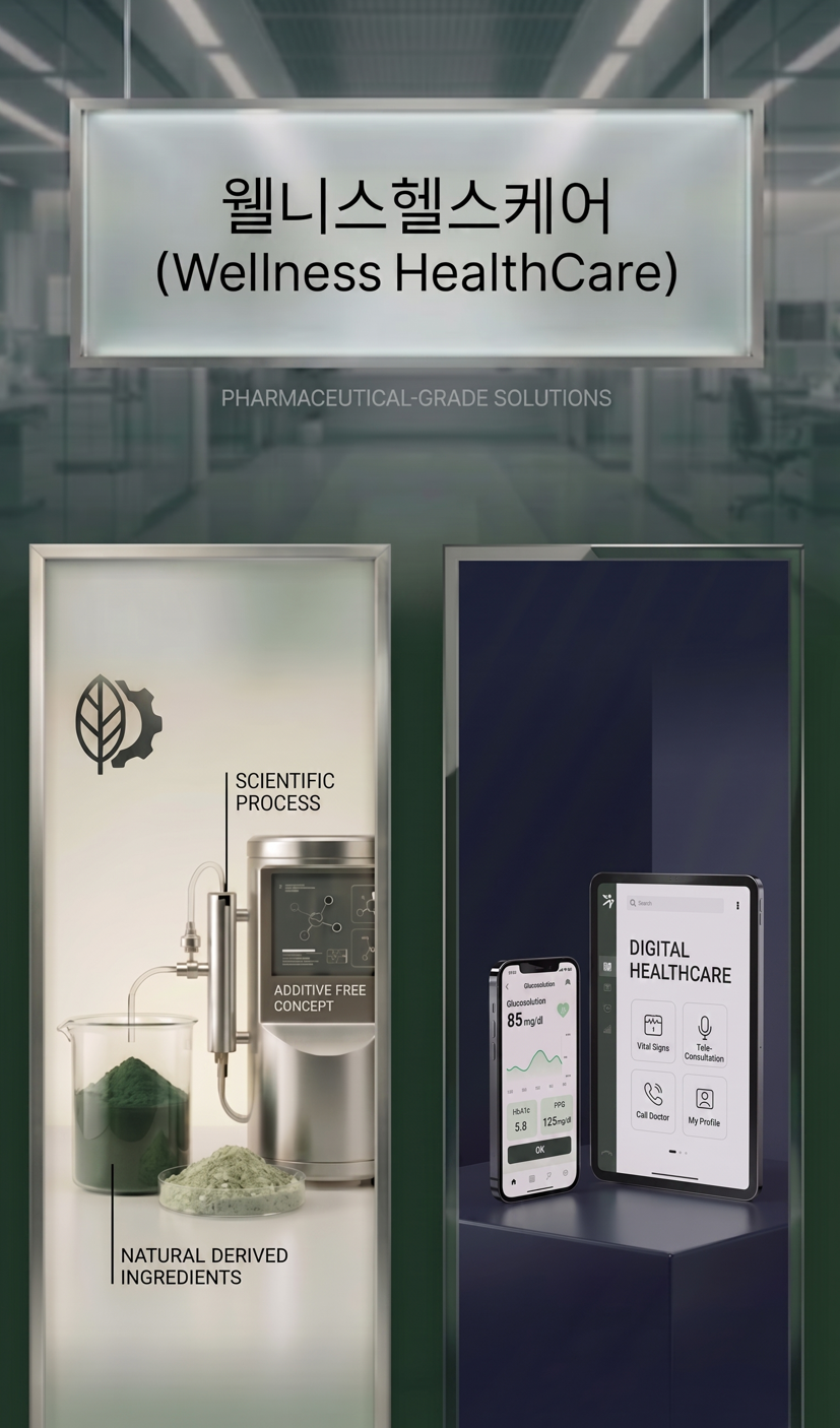 웰니스헬스케어 — 메디컬푸드·디지털 헬스케어 브랜드 비주얼