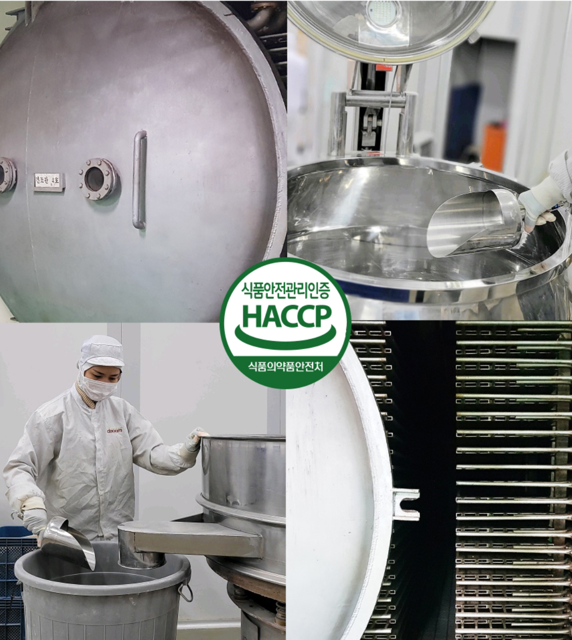 진공 급속 동결건조 공정